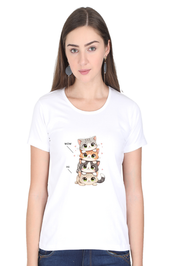 Scratchh Crew Neck T-Shirt for Women | 180 GSM | Soft & Versatile Daily Fit