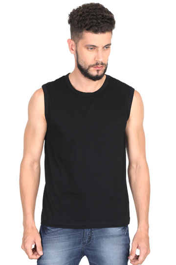 Scratchh Sleeveless T-Shirt for Men | Gym & Casual | 180 GSM