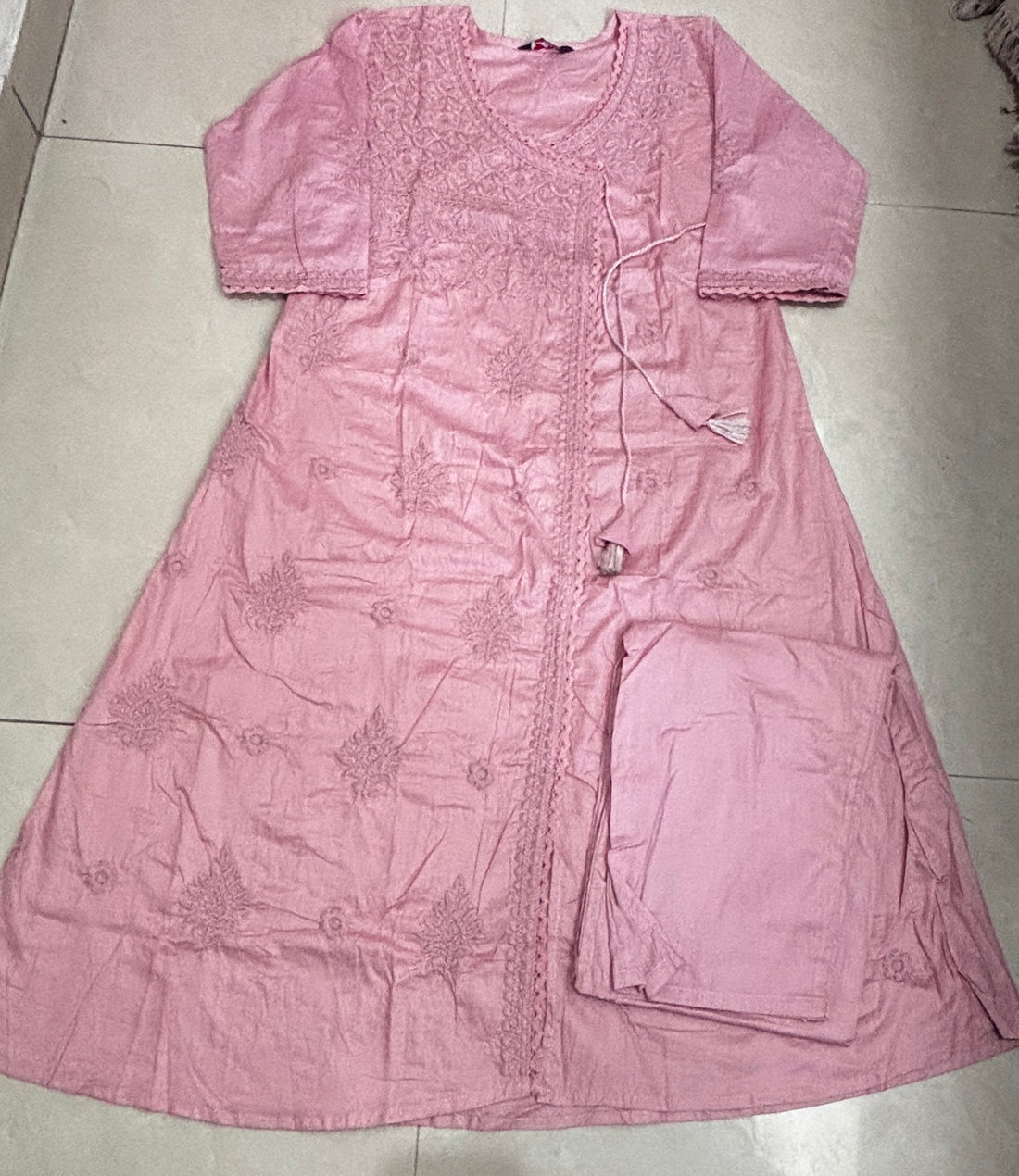 A line chikankari 2 piece set