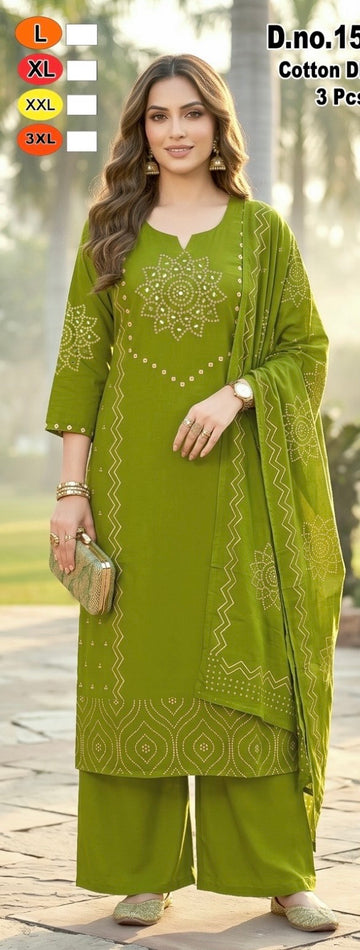 Dhabu cotton set💚