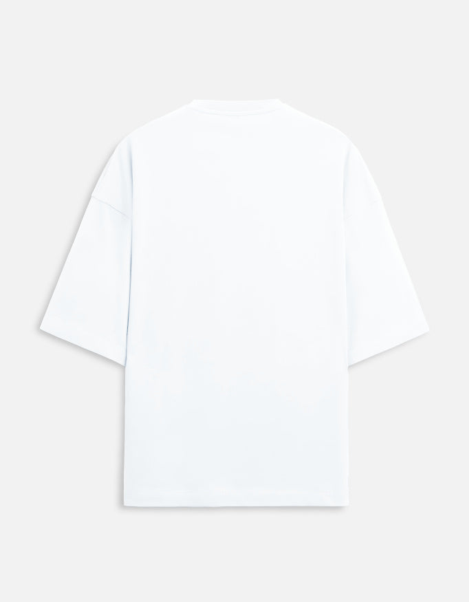 Scratchh God Eye Print Unisex Terry Oversized Tee