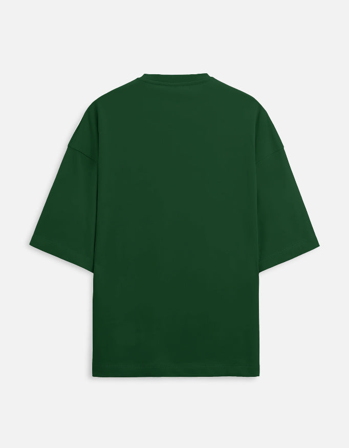 Scratchh Devil Goldan Print Unisex Terry Oversized Tee