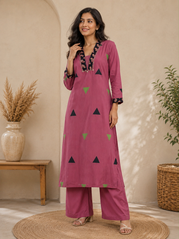 Pink - Geometric Co-ord Set