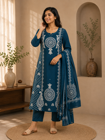 Deep Blue - 3-Piece Suit Set