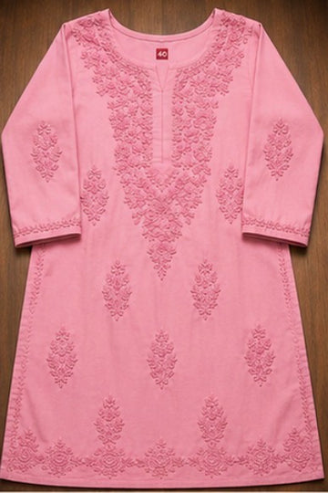 Pink - Chikankari Top