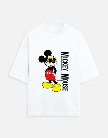 Scratchh Mickey Mouse Unisex Terry Oversized Tee