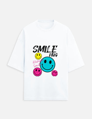 Scratchh Samile Hug Unisex Terry Oversized Tee