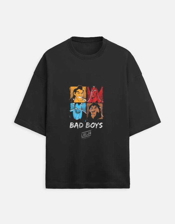Scratchh Bad Boys Unisex Terry Oversized Tee