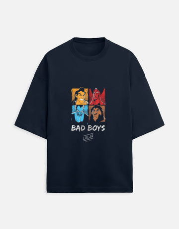 Scratchh Bad Boys Unisex Terry Oversized Tee
