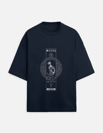 Scratchh Mitya Print Unisex Terry Oversized Tee