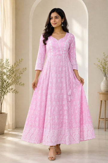 Pink - Anarkali Frock